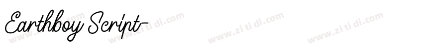 Earthboy Script字体转换